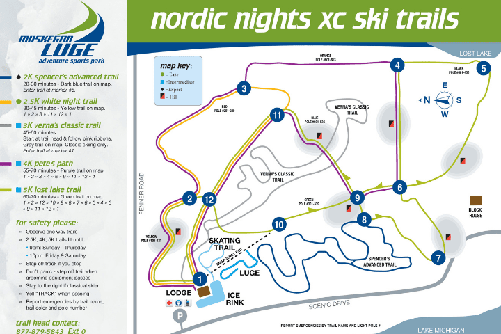 map of ski trails